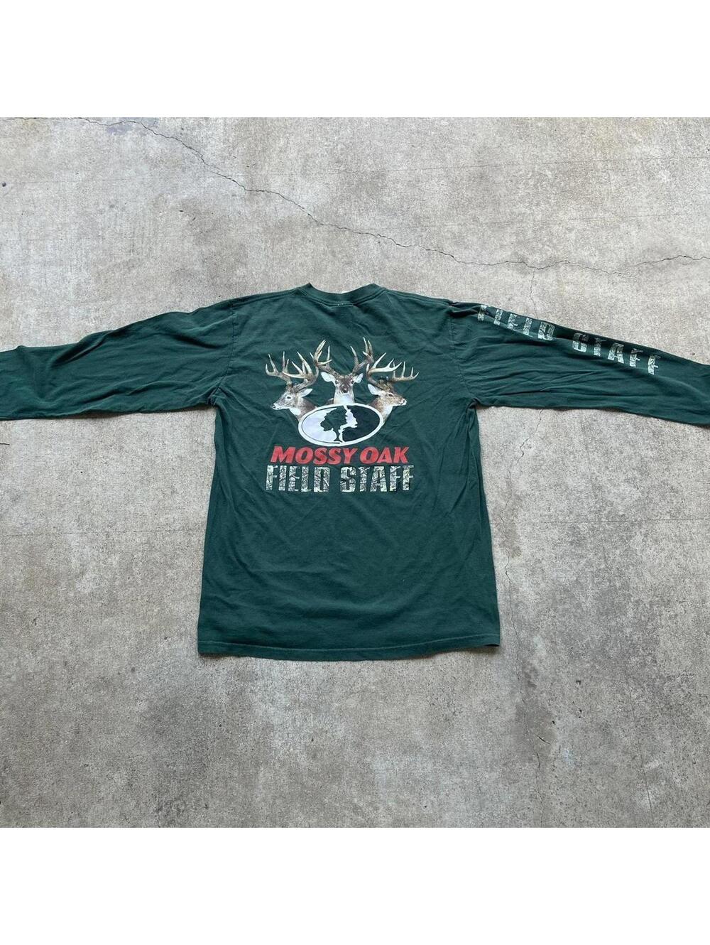 Vintage Y2K mossy oak green longsleeve shirt